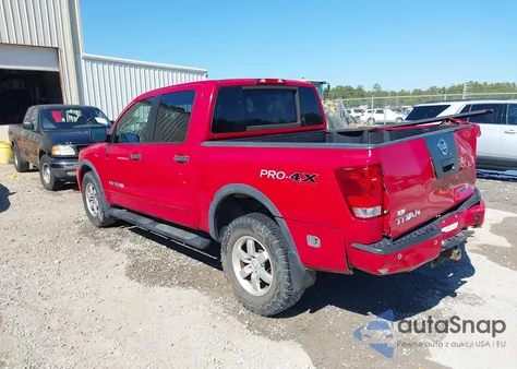 2012 Nissan Titan Pro-4X z USA, uszkodzony, nr VIN 1N6BA0EC6CN303152